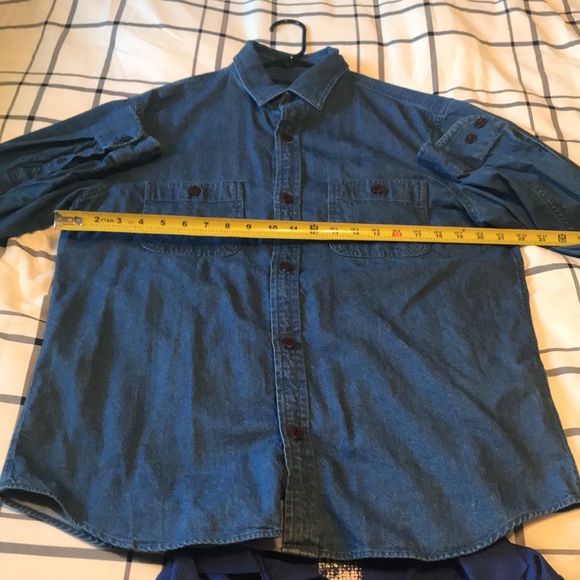 Banana Republic Blue Jean button down, Large - Picture 5 of 6